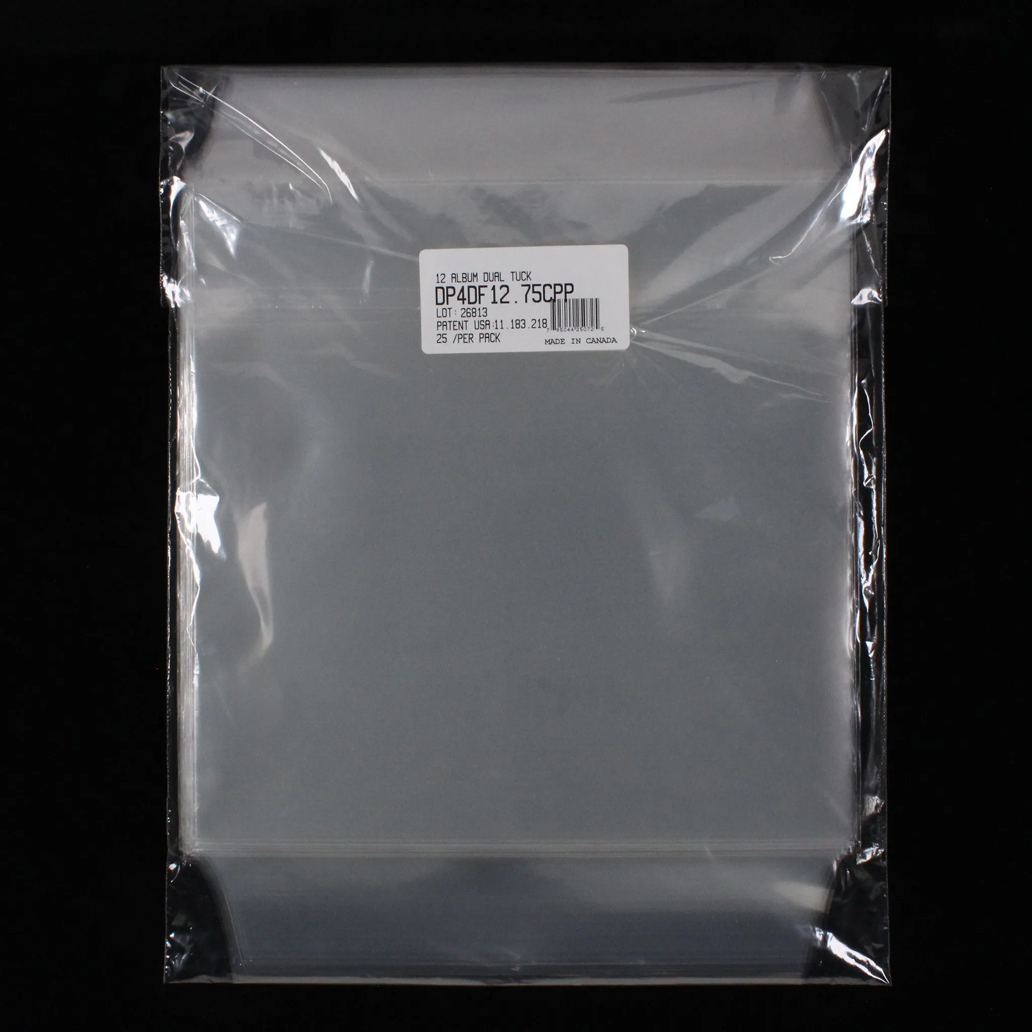 12.75" Dual Pocket Outer Sleeves w/ Two Flaps - 4mil (25 pack)