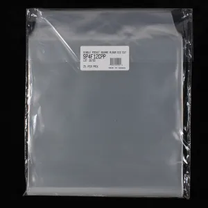 12" Single Pocket Outer Sleeves w/ Flap - 4mil (25 pack)
