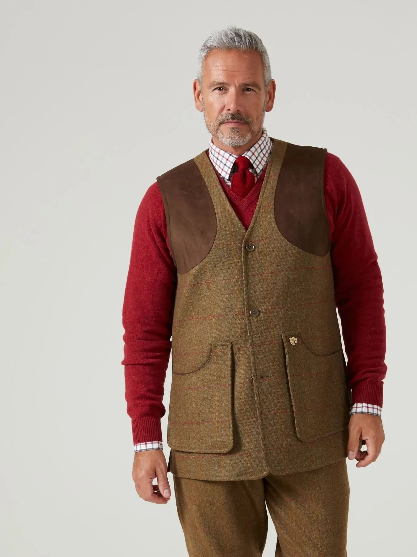 50% OFF ALAN PAINE Combrook Mens Shooting Waistcoat - Hawthorn - Size: LARGE & 2XL