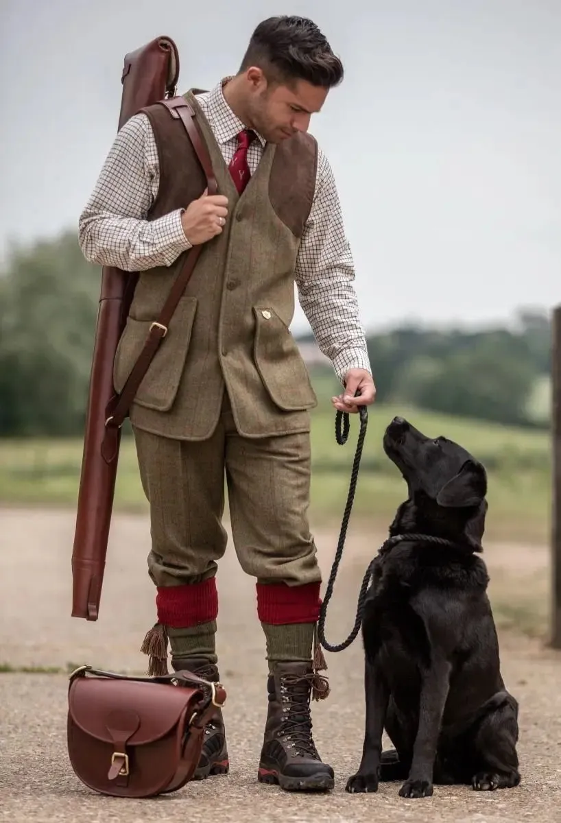 50% OFF ALAN PAINE Combrook Mens Shooting Waistcoat - Sage - Size: 2XL, 3XL, 4XL & 5XL