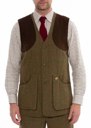 50% OFF ALAN PAINE Combrook Mens Shooting Waistcoat - Sage - Size: 2XL, 3XL, 4XL & 5XL
