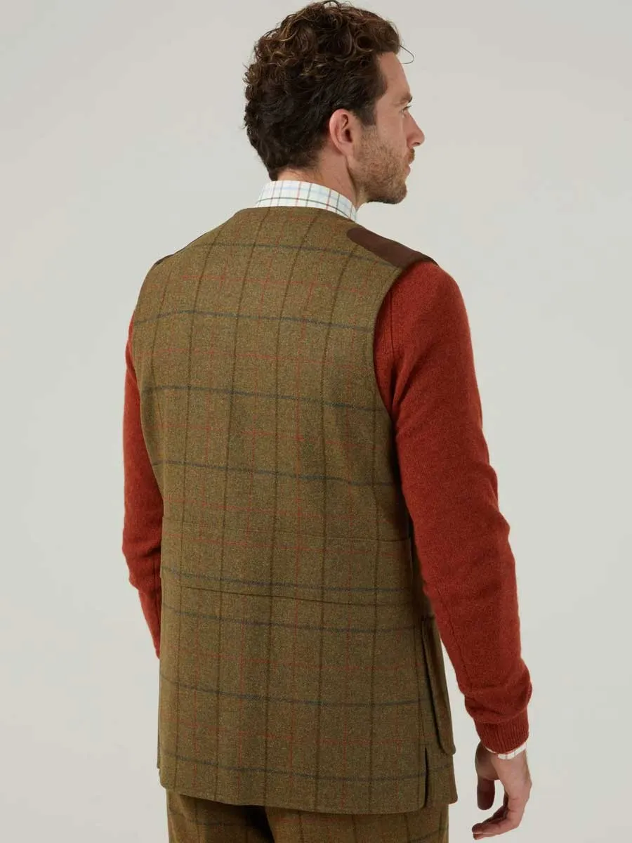 50% OFF ALAN PAINE Combrook Mens Shooting Waistcoat - Thyme - Size: Medium, Large & XL