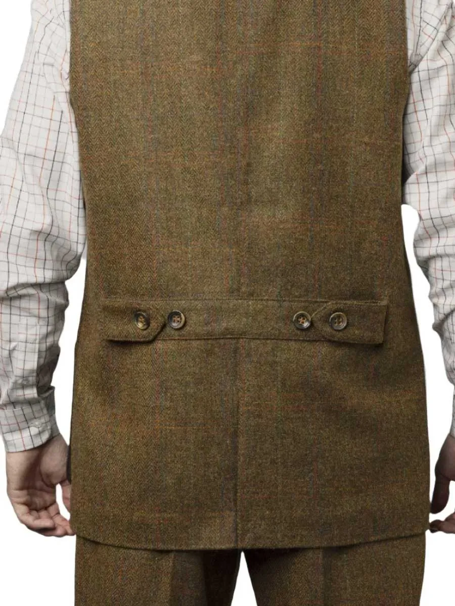 50% OFF HARKILA Kenmore Shooting Waistcoat - Mens - Terragon Brown - Size: 44"