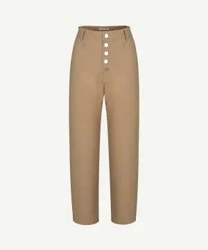 [50% OFF] Sand| buttoned-up closure trousers
