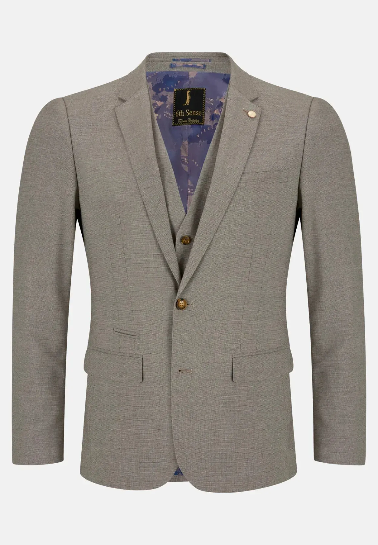6th Sense 3-Piece Suit | Regal | Cashmere Contrasting
