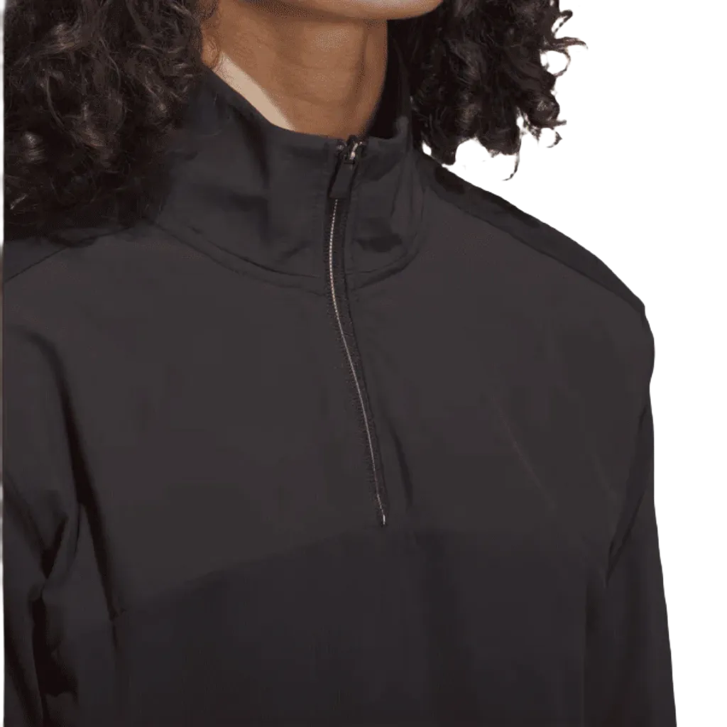 Adidas Ladies Ultimate365 Tour 1/4 Zip Golf Pullover - Black