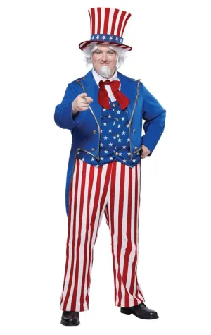 Adult Uncle Sam Plus Size Costume