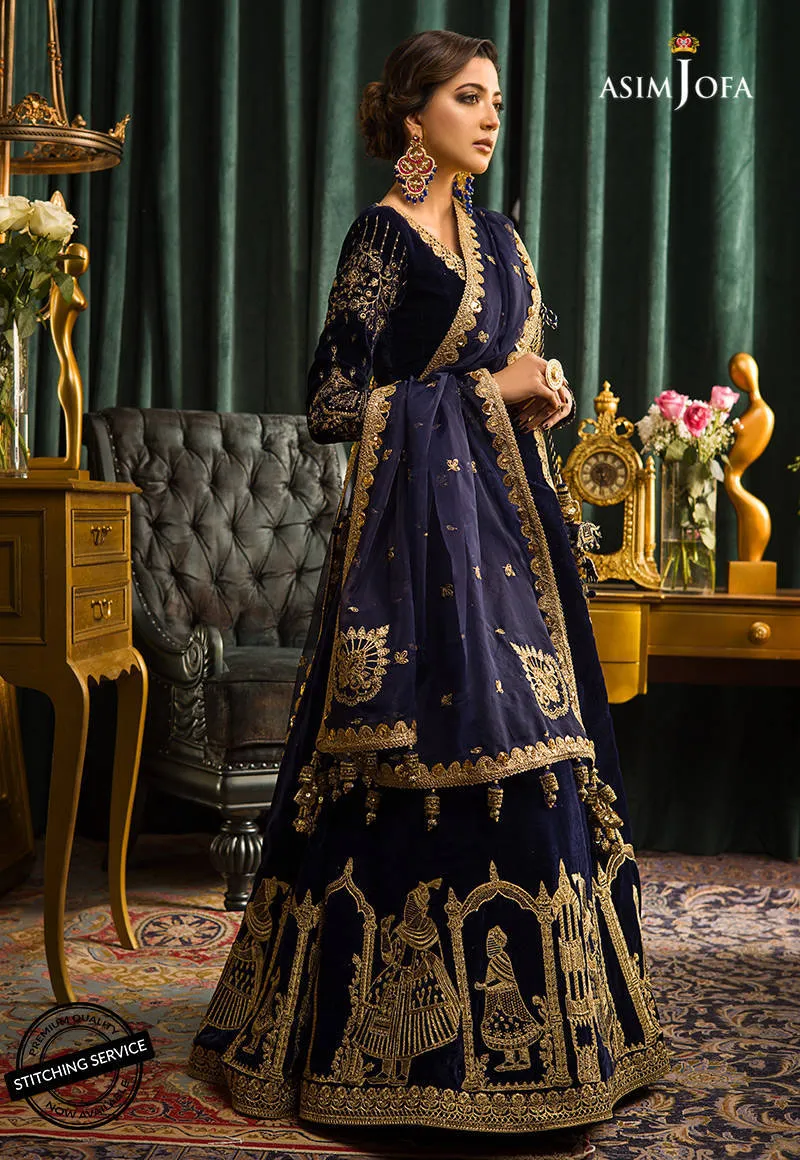 AJMR-03 | Asim Jofa Makhmal Royal Valvet Collection 2021 | Unstitched Valvet Suits