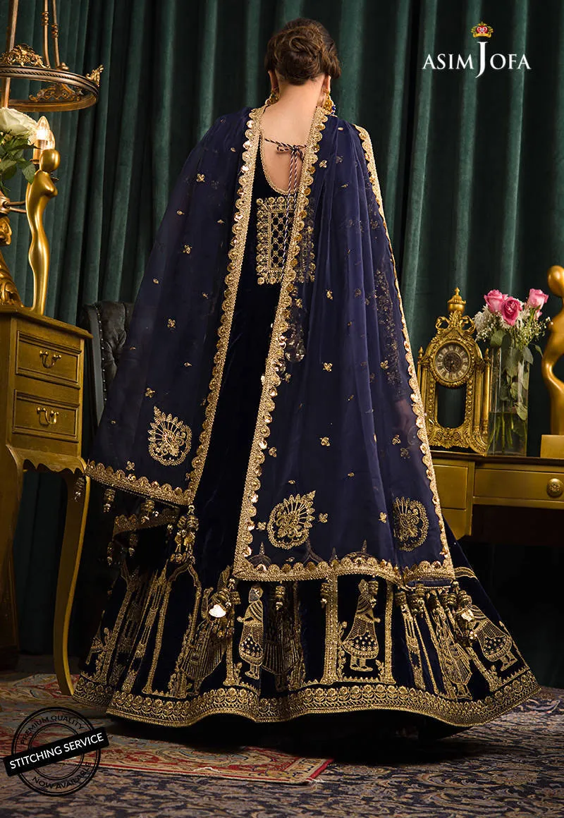 AJMR-03 | Asim Jofa Makhmal Royal Valvet Collection 2021 | Unstitched Valvet Suits