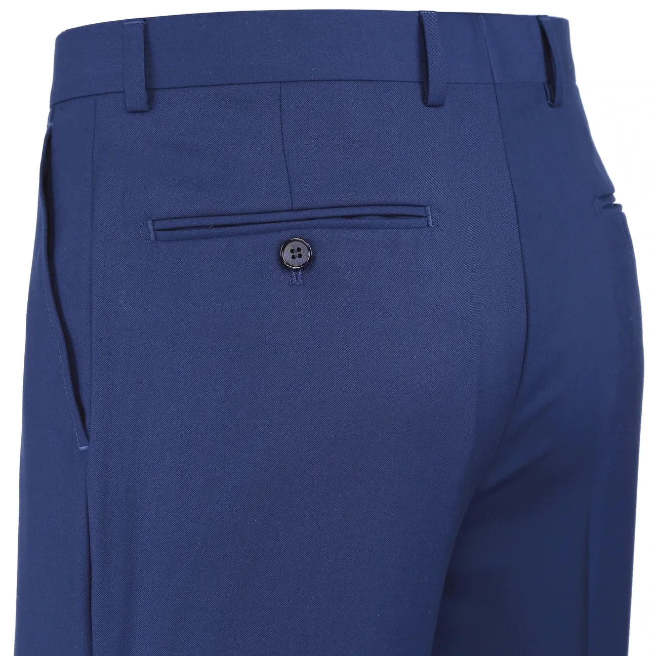 Alessandro Vitello by Renoir Blue Classic Fit Flat Front Suit Separate Pants 201-20