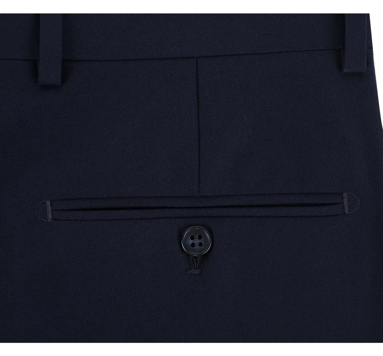 Alessandro Vitello by Renoir Dark Navy Slim Fit Flat Front Suit Separate Pants 201-2