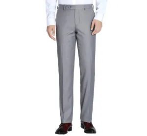 Alessandro Vitello by Renoir Grey Classic Fit Flat Front Suit Separate Pants 202-2