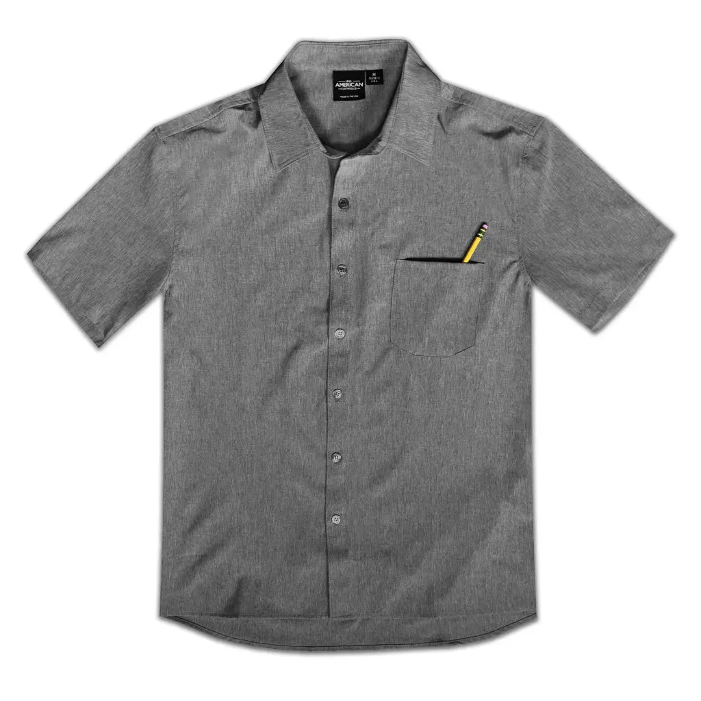 All American Clothing Co. - Men's Short Sleeve Dress Shirt with Pocket