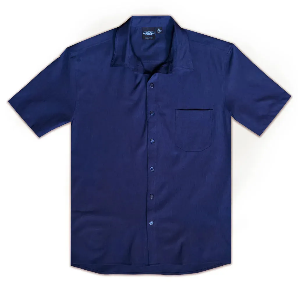 All American Clothing Co. - Men's Short Sleeve Dress Shirt with Pocket