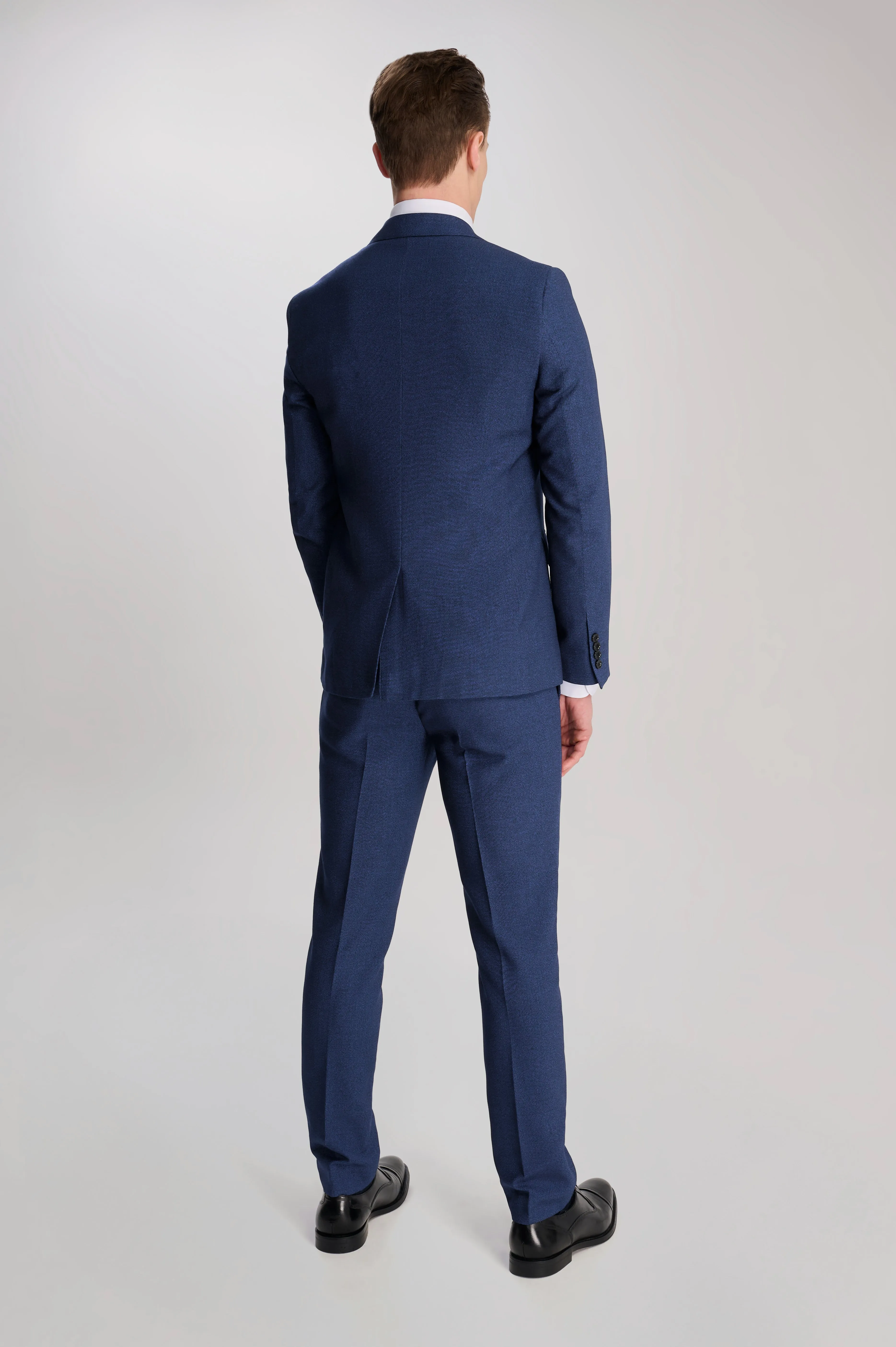 Archie Melange Slim Fit Suit Jacket in Blue