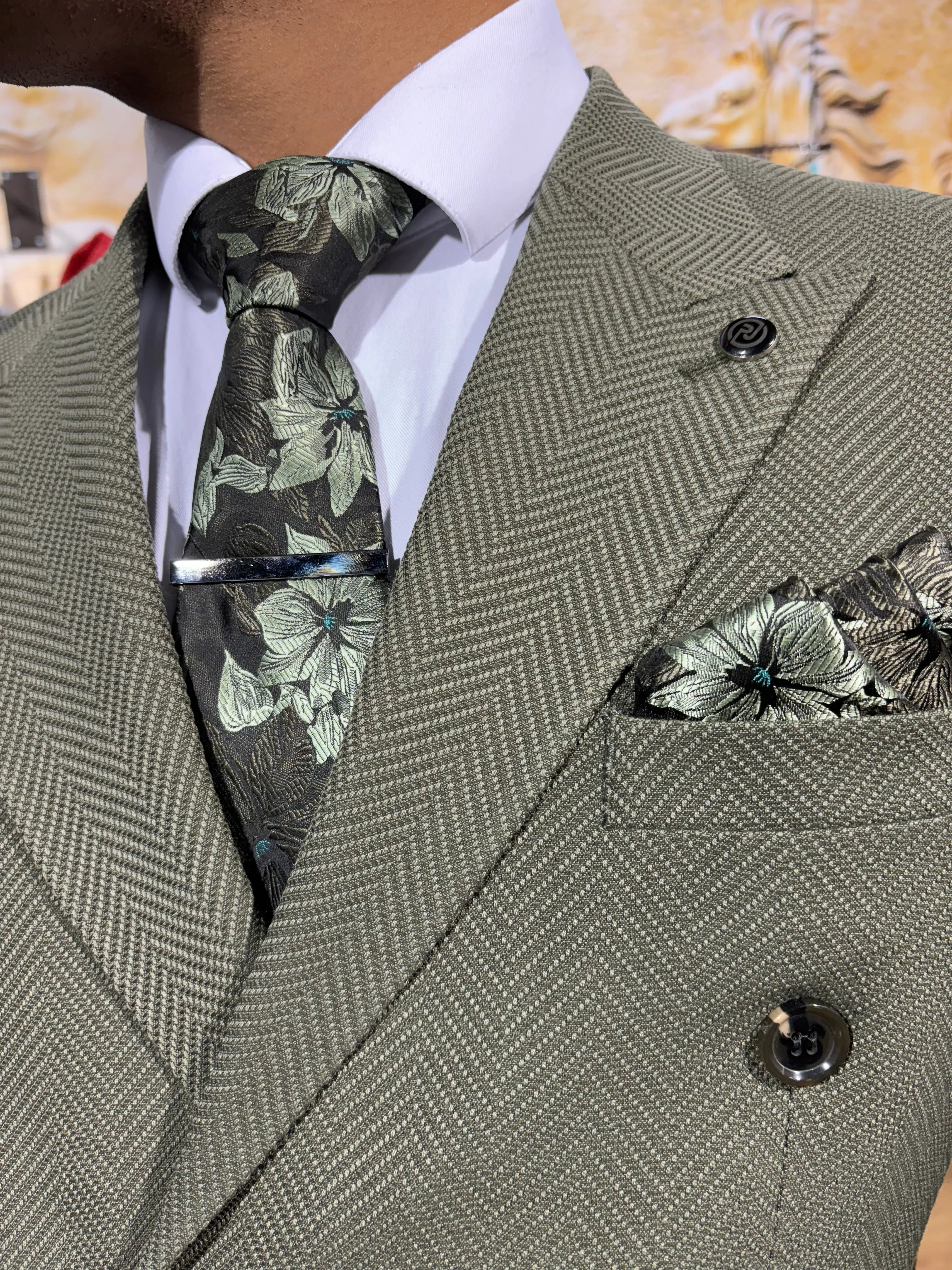 Arkle - Olive Green 2 Piece Suit
