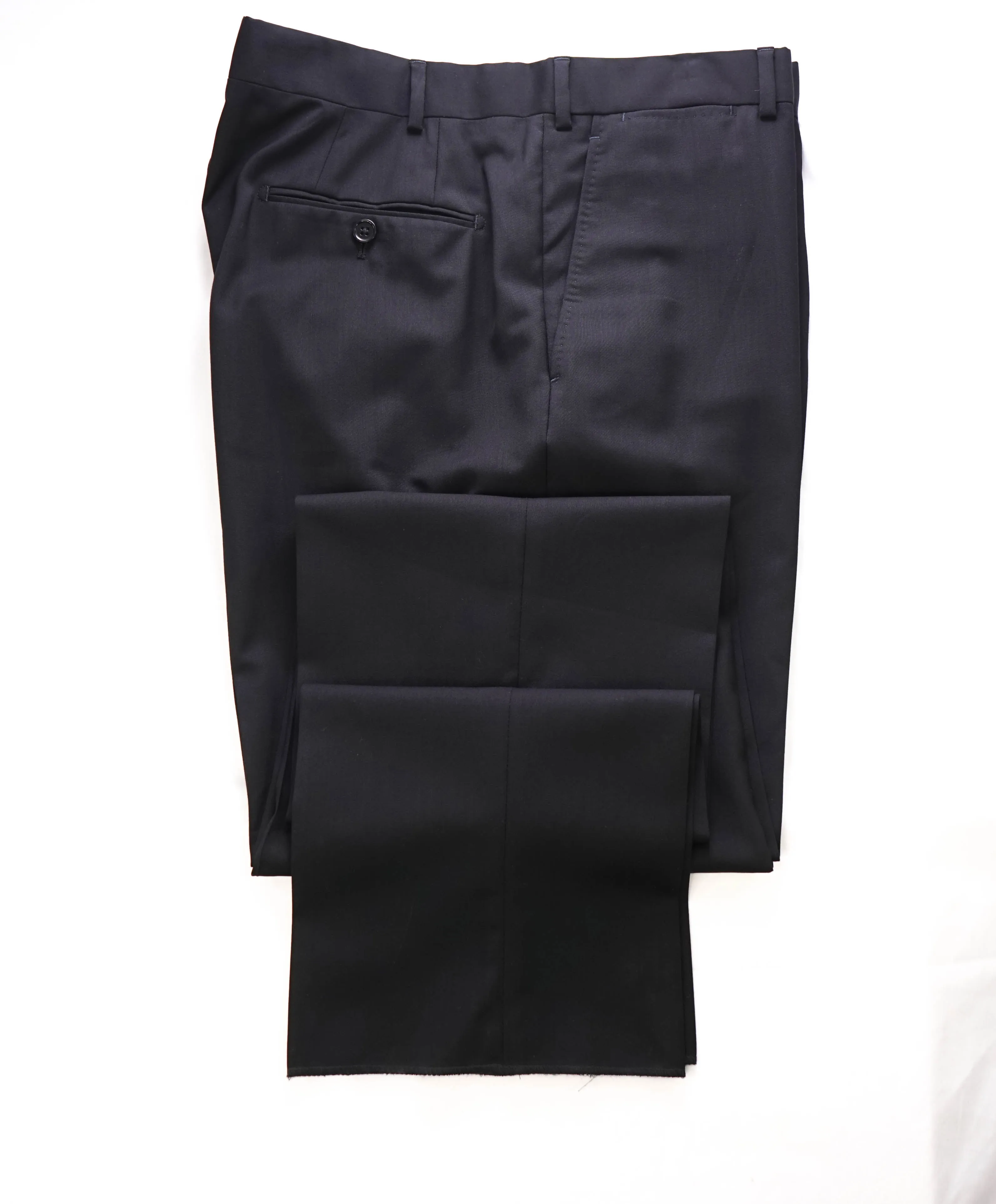 ARMANI COLLEZIONI - *CLOSET STAPLE* Black Flat Front Dress Pants - 38W