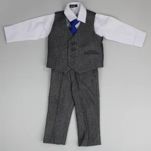 Baby Boy Suit - Trousers, Shirt, Waistcoat, Tie