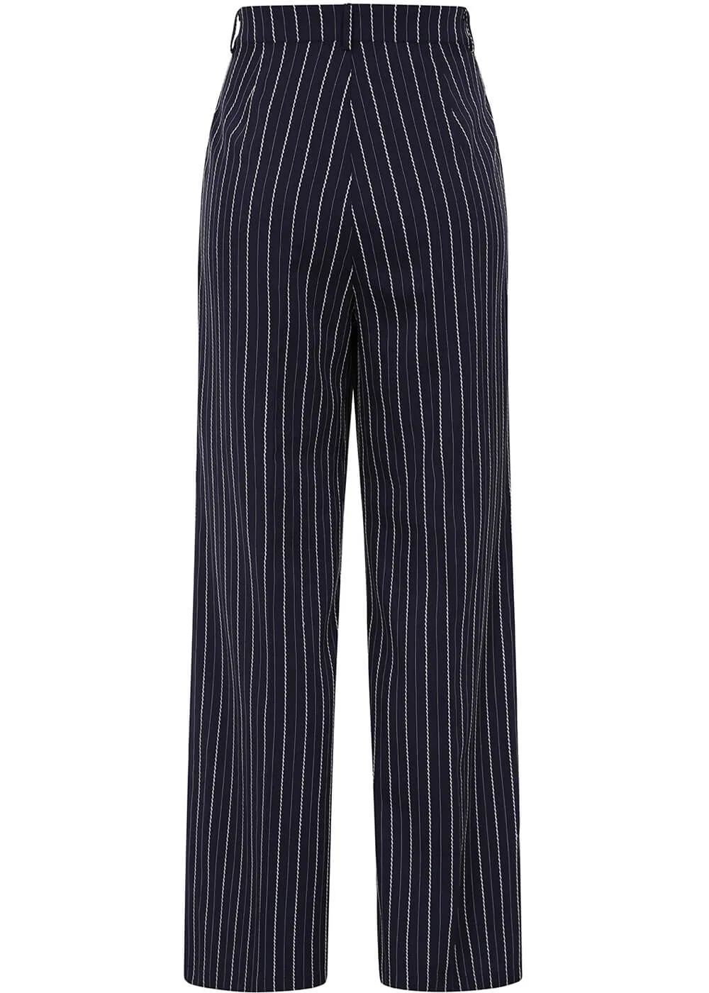 Banned Martha Sail Stripe 40's Trousers Navy
