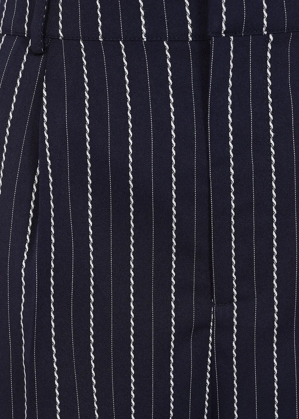 Banned Martha Sail Stripe 40's Trousers Navy