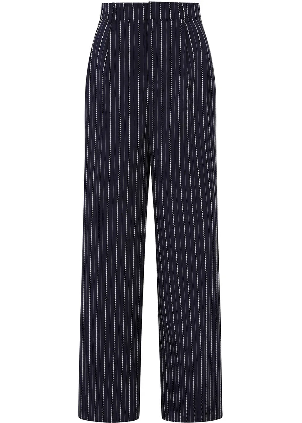 Banned Martha Sail Stripe 40's Trousers Navy