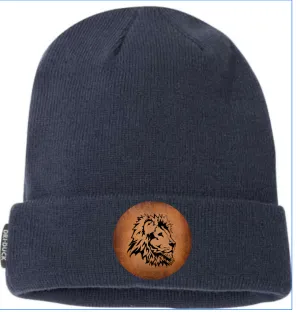 Beanie With Lion Patch