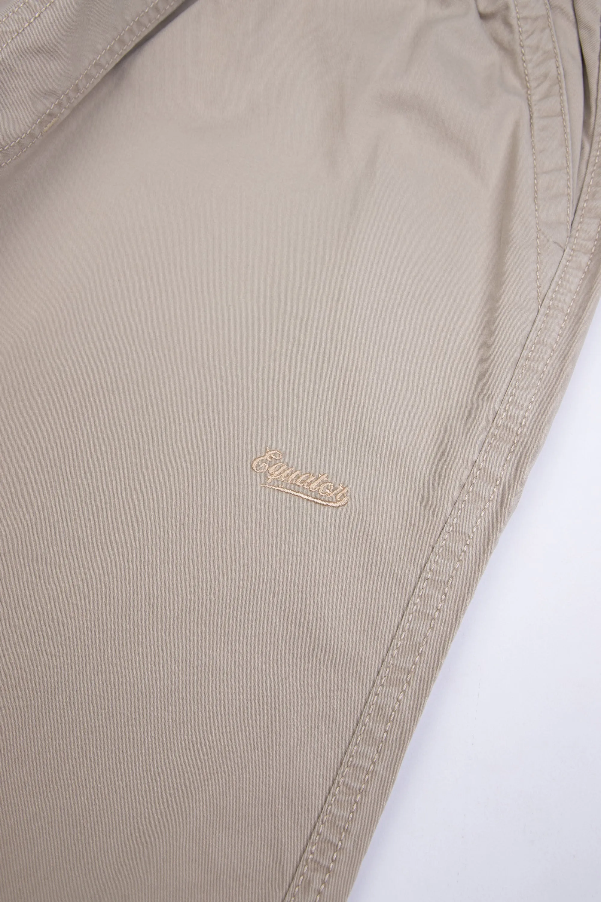 Beige Cotton Trouser