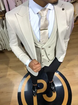 Belfast - Beige 3 Piece Suit