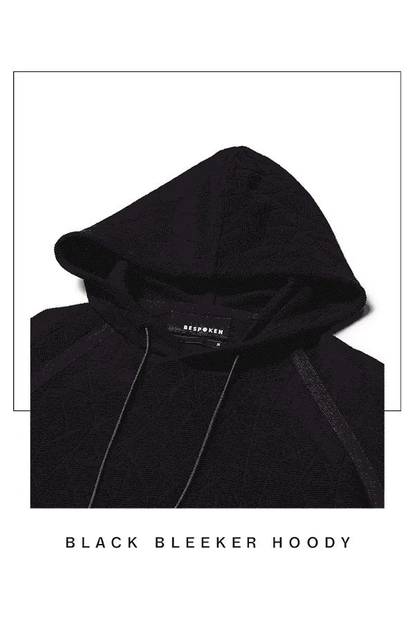 BESPOKEN Men's Black Bleeker Hoodie KN011 $185 NWT