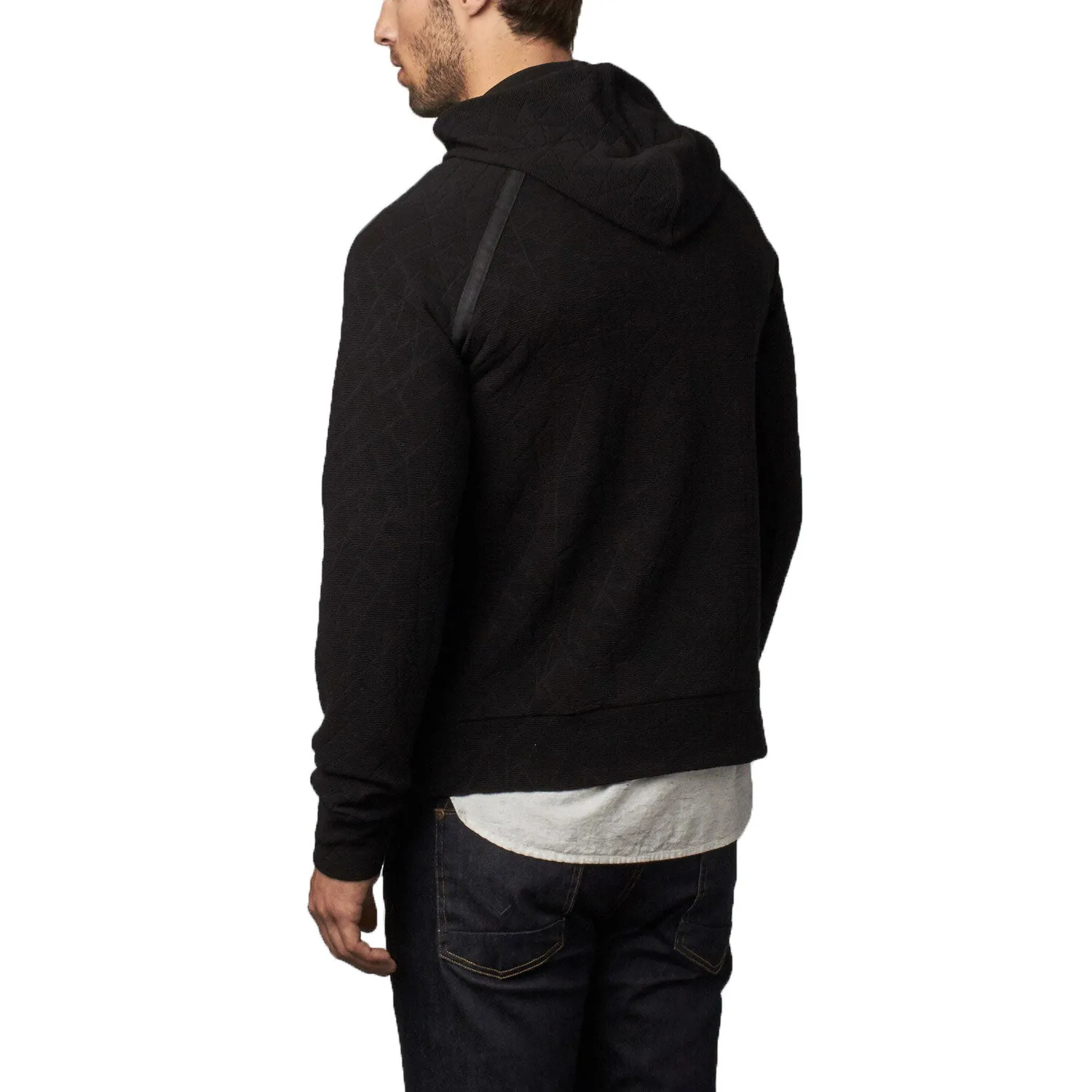 BESPOKEN Men's Black Bleeker Hoodie KN011 $185 NWT