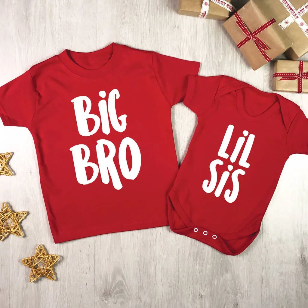 Big Bro & Lil Sis Christmas Sibling Set