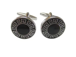 Black Greek Design Cufflinks