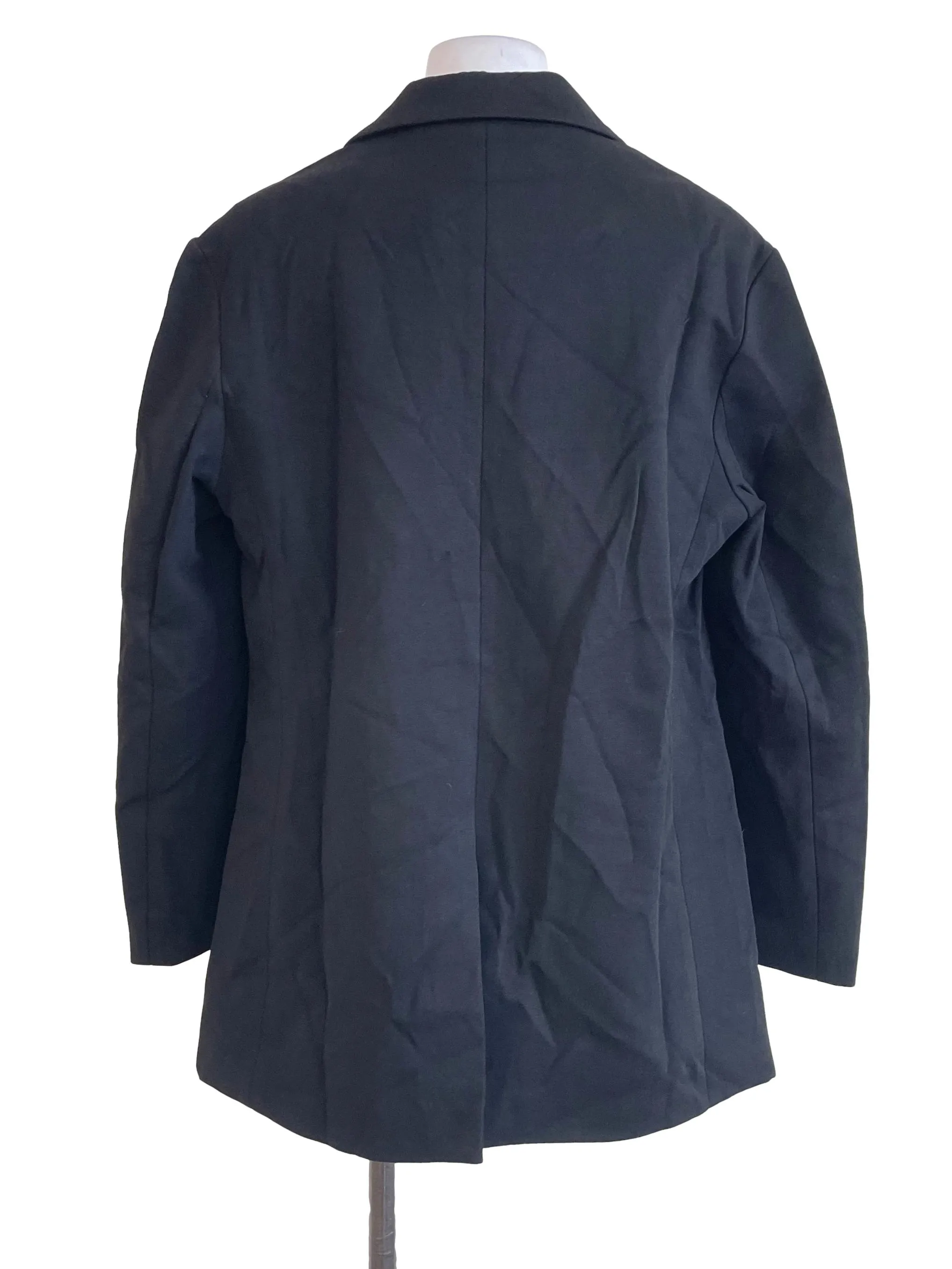 Black Single Breasted Short Blazer