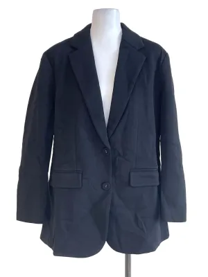 Black Single Breasted Short Blazer