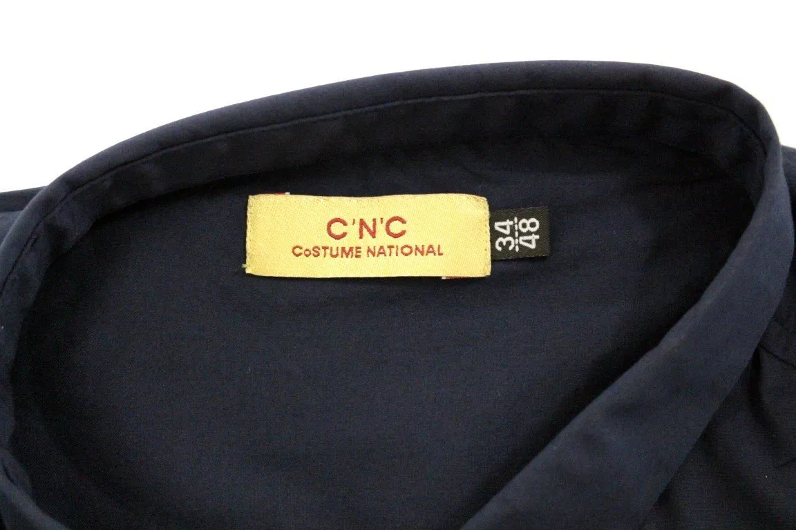 Blue cotton stretch shirt
