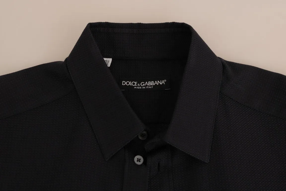 Blue Formal Slim Fit Cotton Shirt