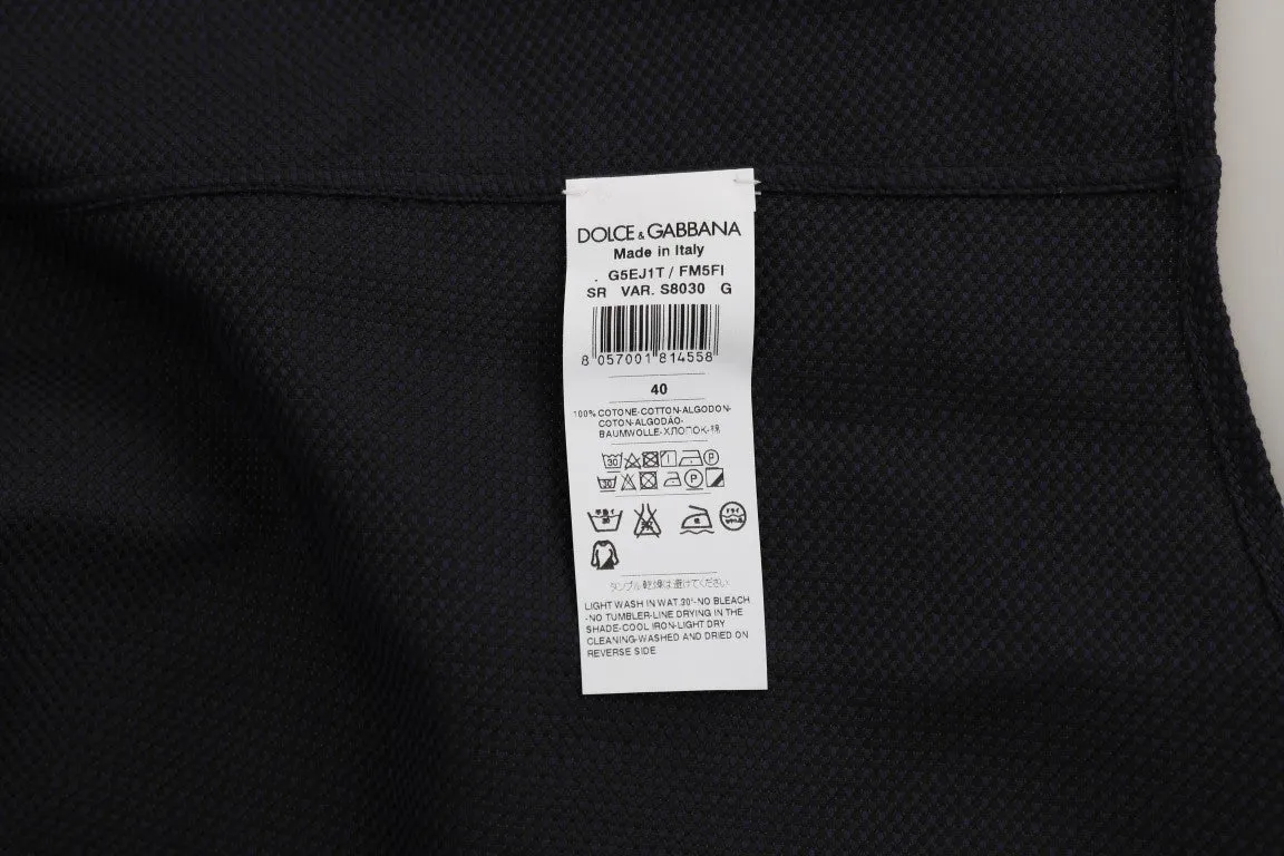Blue Formal Slim Fit Cotton Shirt