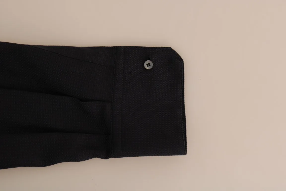 Blue Formal Slim Fit Cotton Shirt
