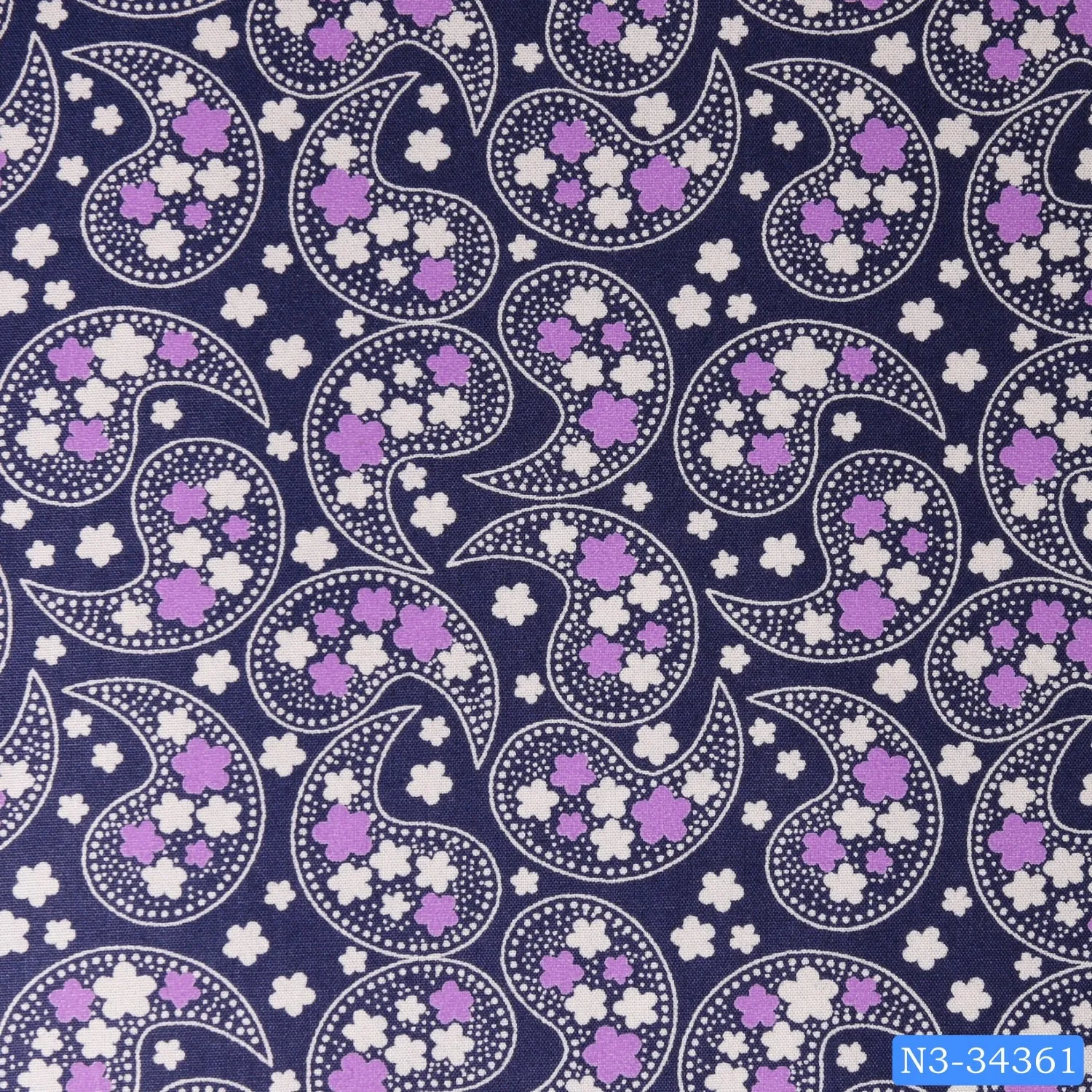 Blue White Paisley Print Shirt