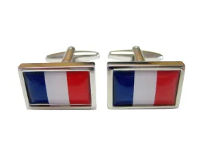 Bordered France Flag Cufflinks