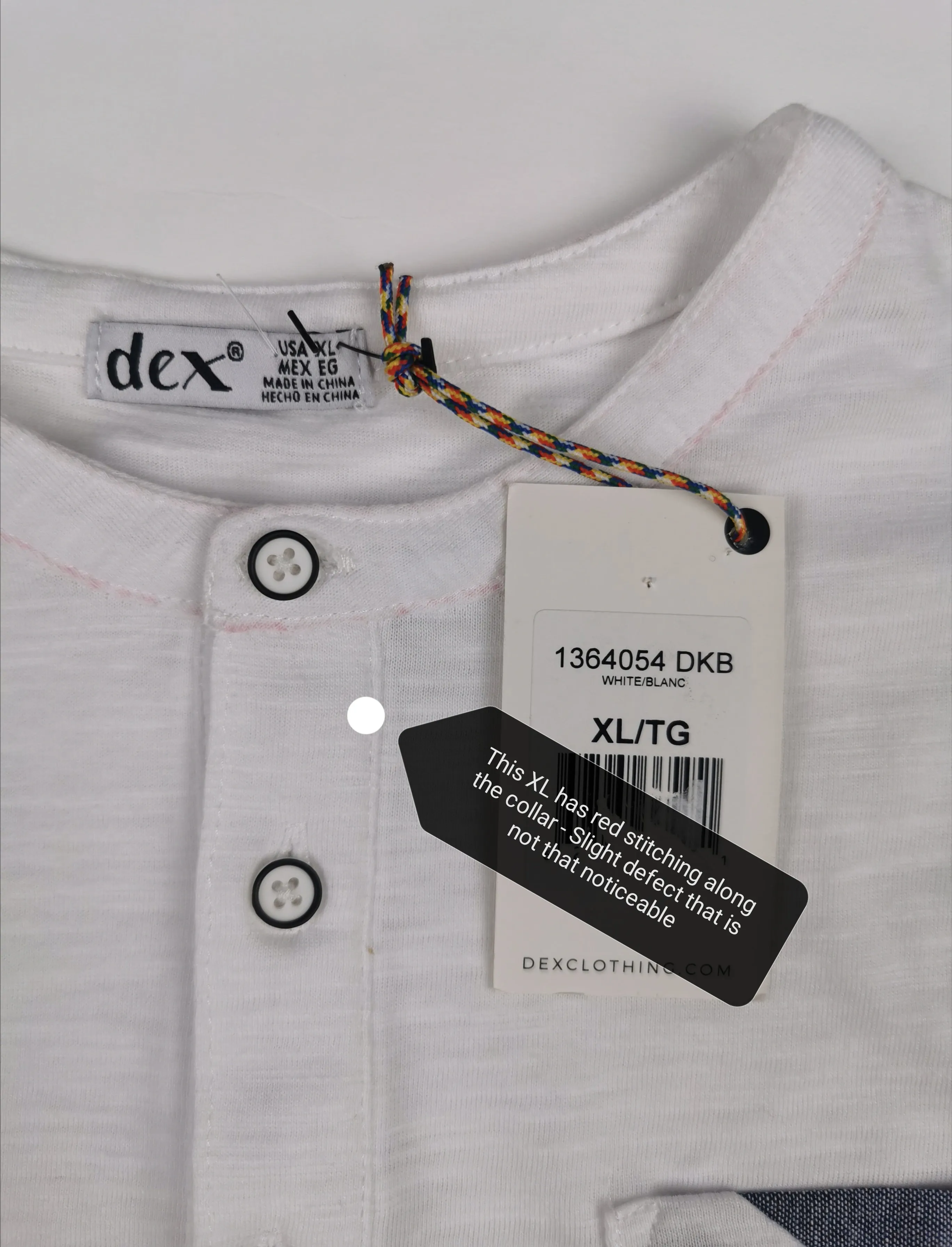 BOY SIZE(S) LARGE (12 YEARS) & EXTRA LARGE (14 YEARS) - DEX Kids, White T-shirt NWT B46