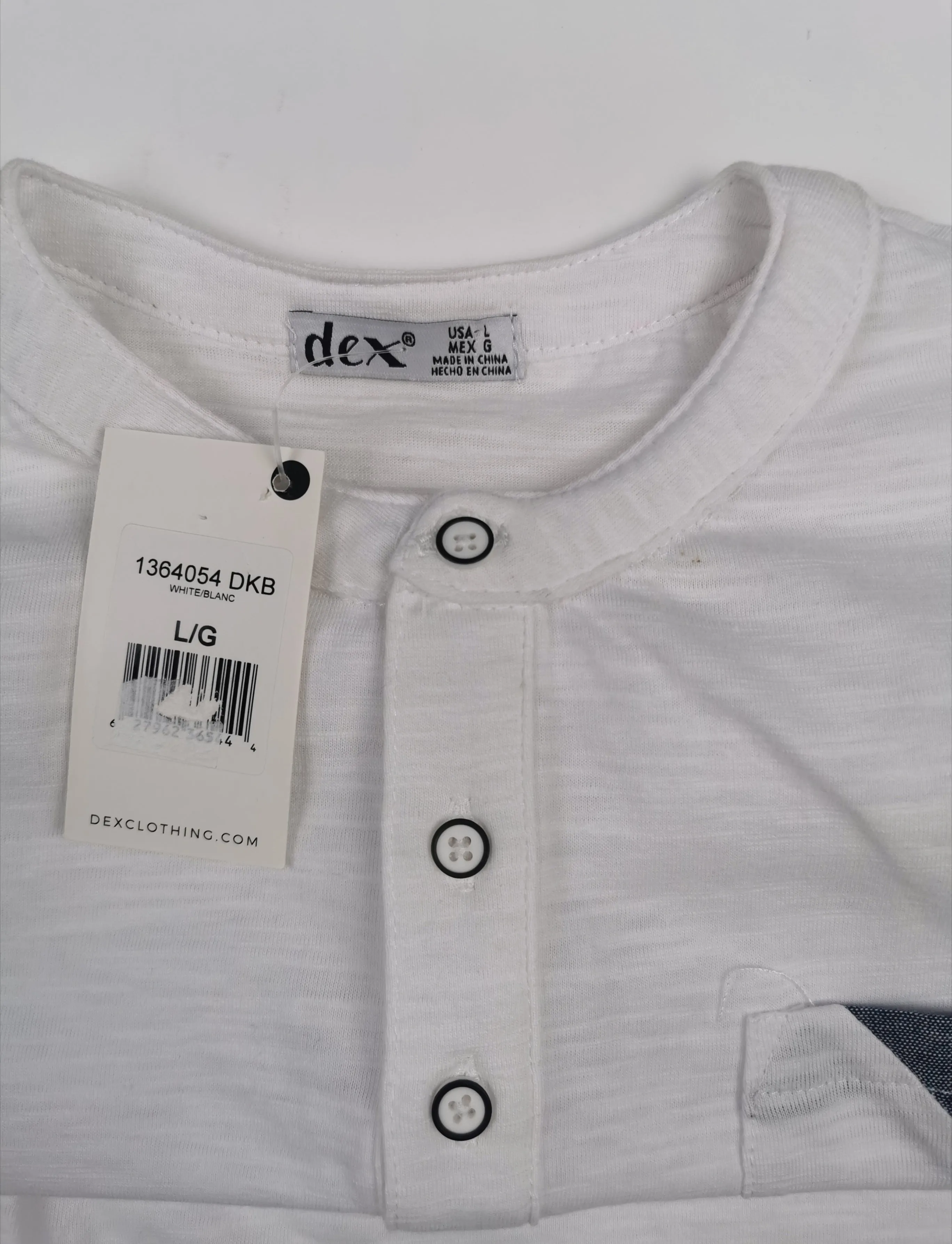 BOY SIZE(S) LARGE (12 YEARS) & EXTRA LARGE (14 YEARS) - DEX Kids, White T-shirt NWT B46