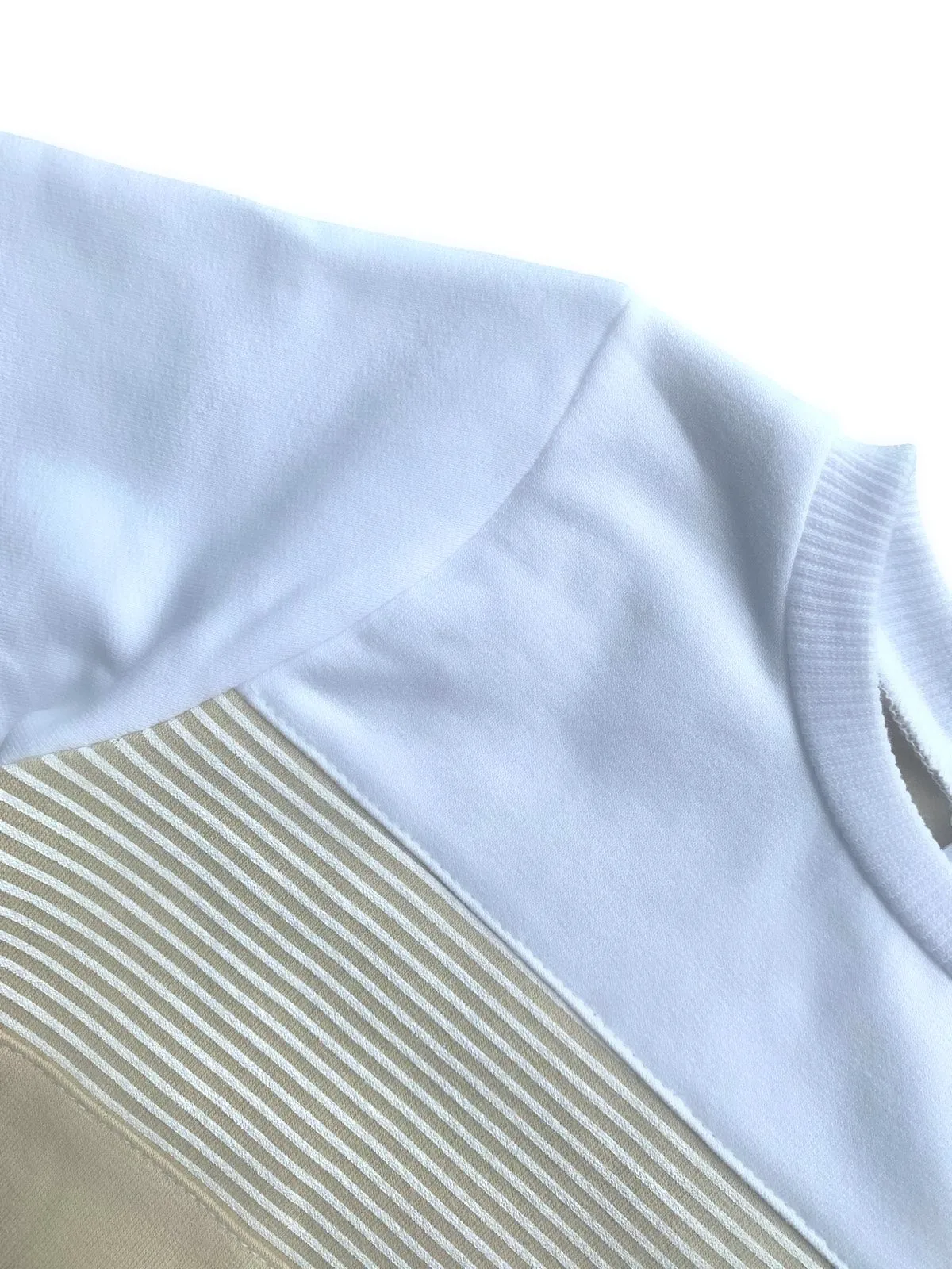 Boys Beige Cotton Jersey Set