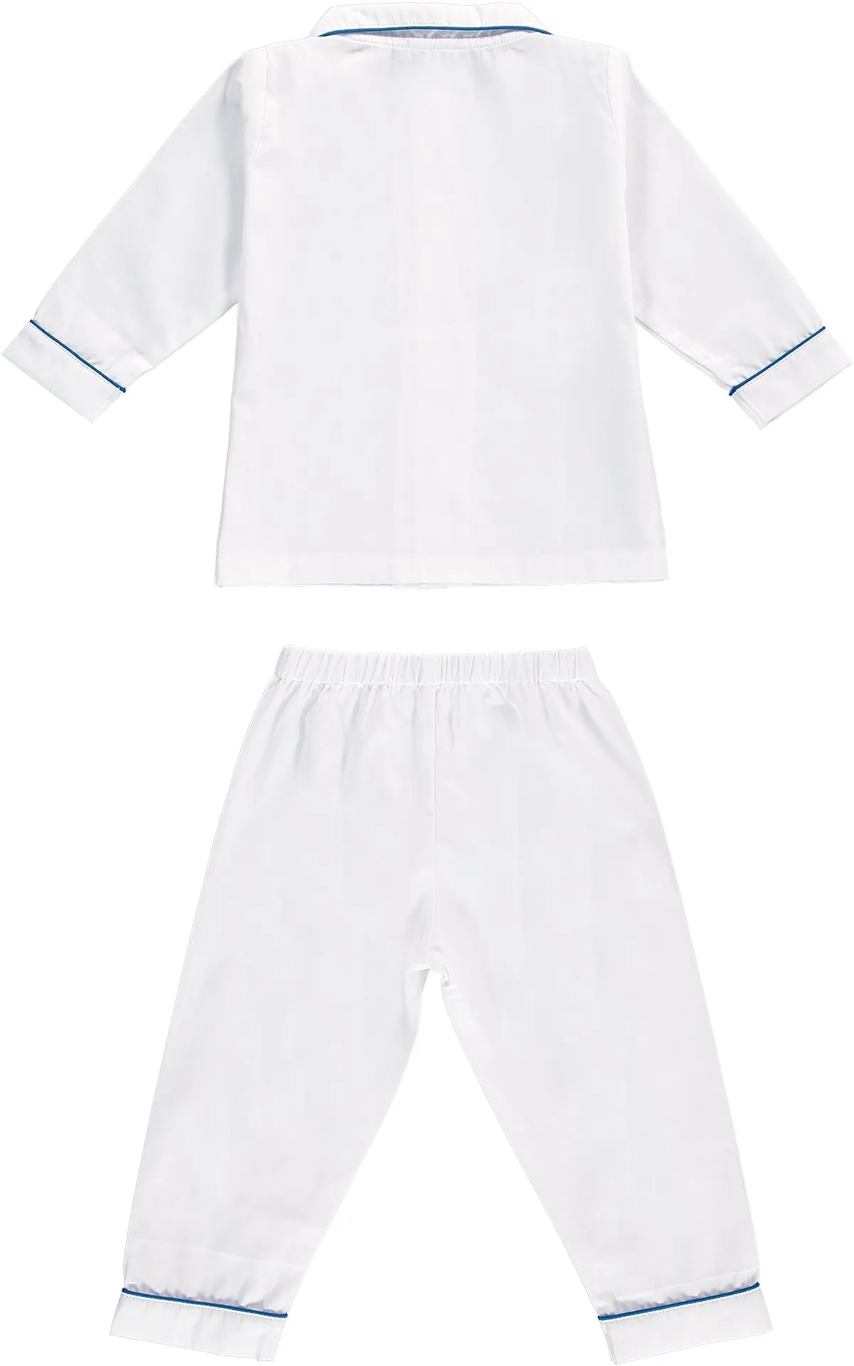 Boys White Tractor Pyjamas