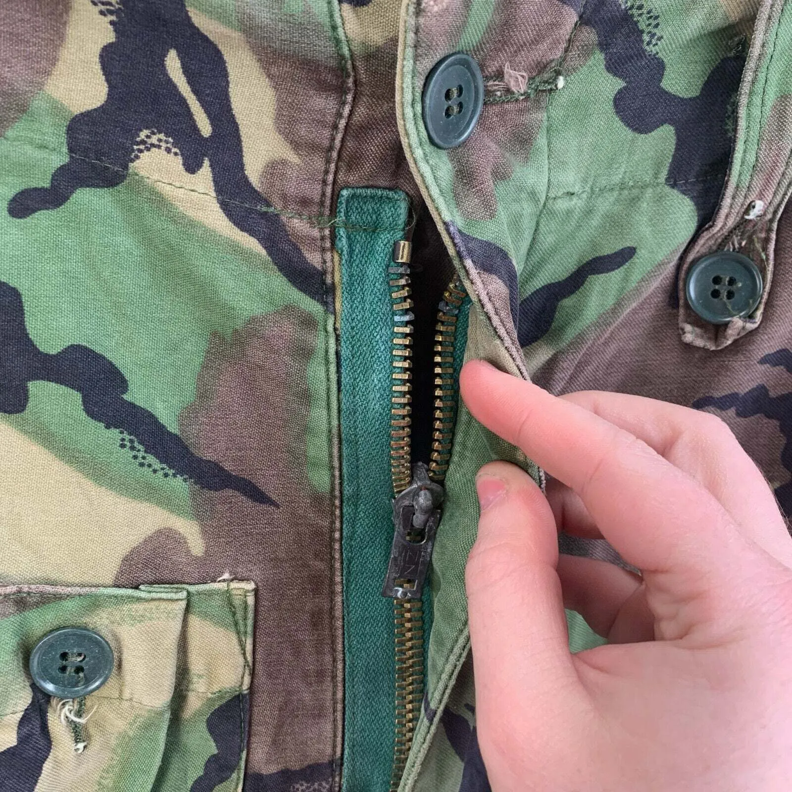 British Army DPM 1968 Pattern Camouflaged Combat Trousers - Size 30" Waist