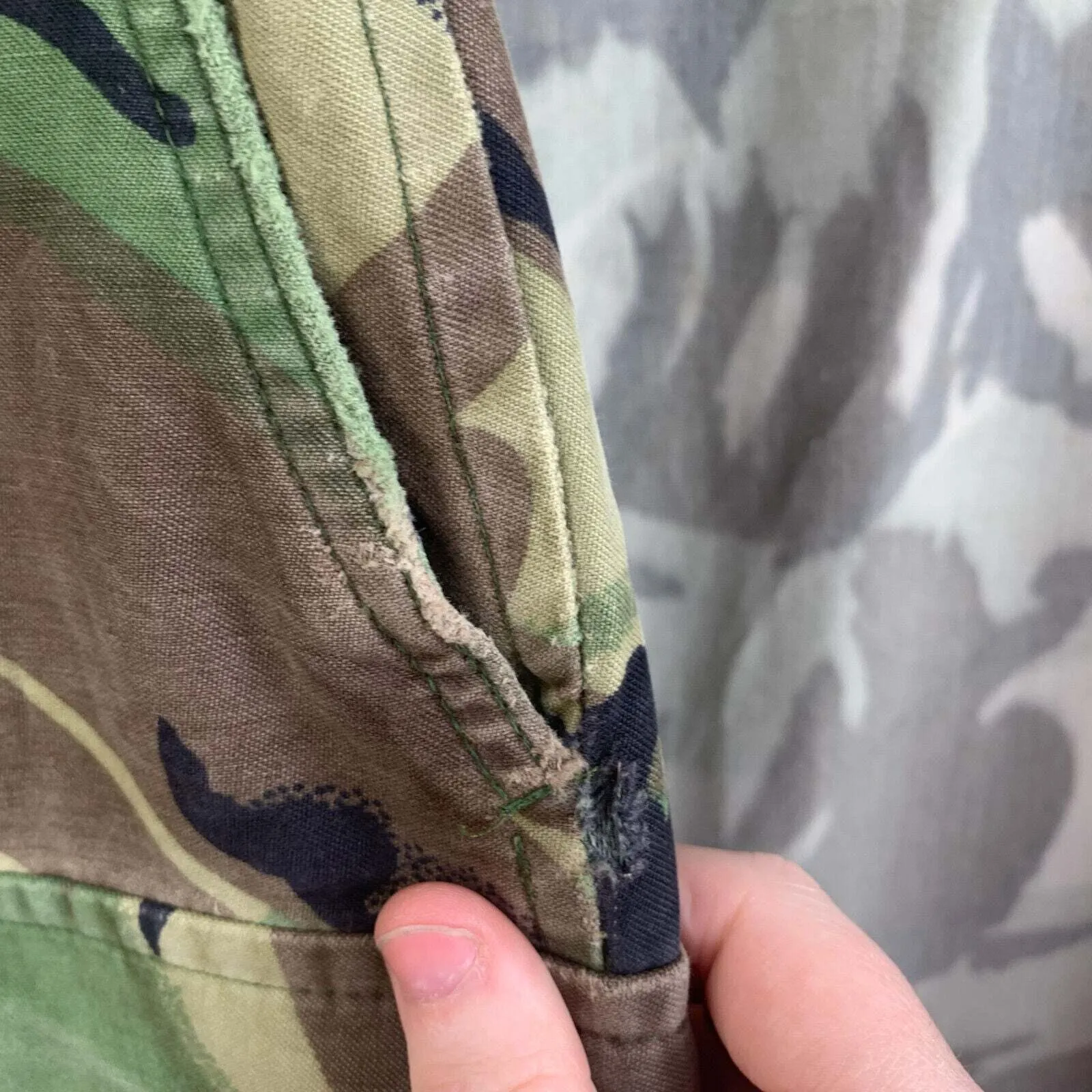 British Army DPM 1968 Pattern Camouflaged Combat Trousers - Size 30" Waist
