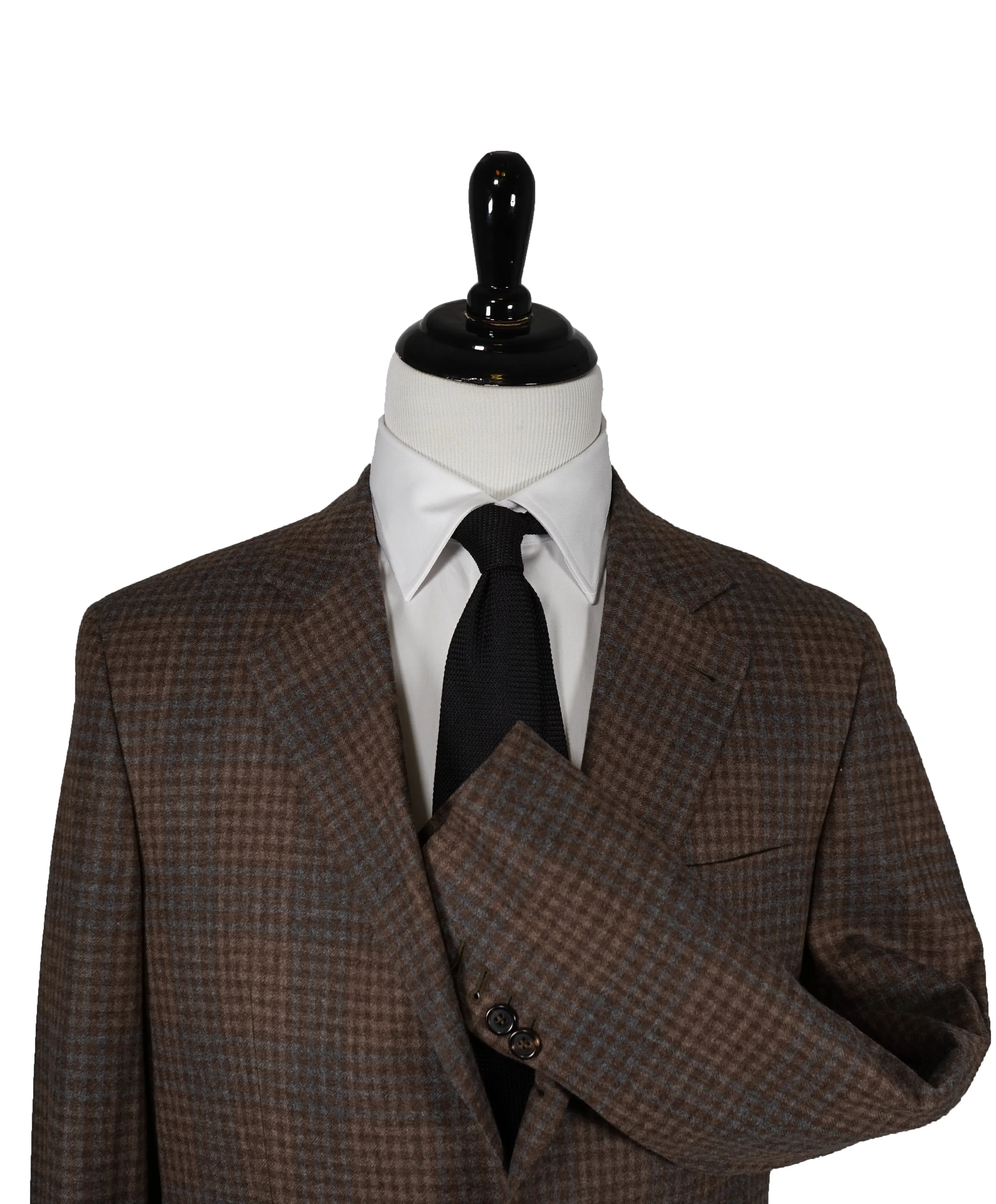 BRUNELLO CUCINELLI - Cashmere/Silk Heavy Multi Check - 40R