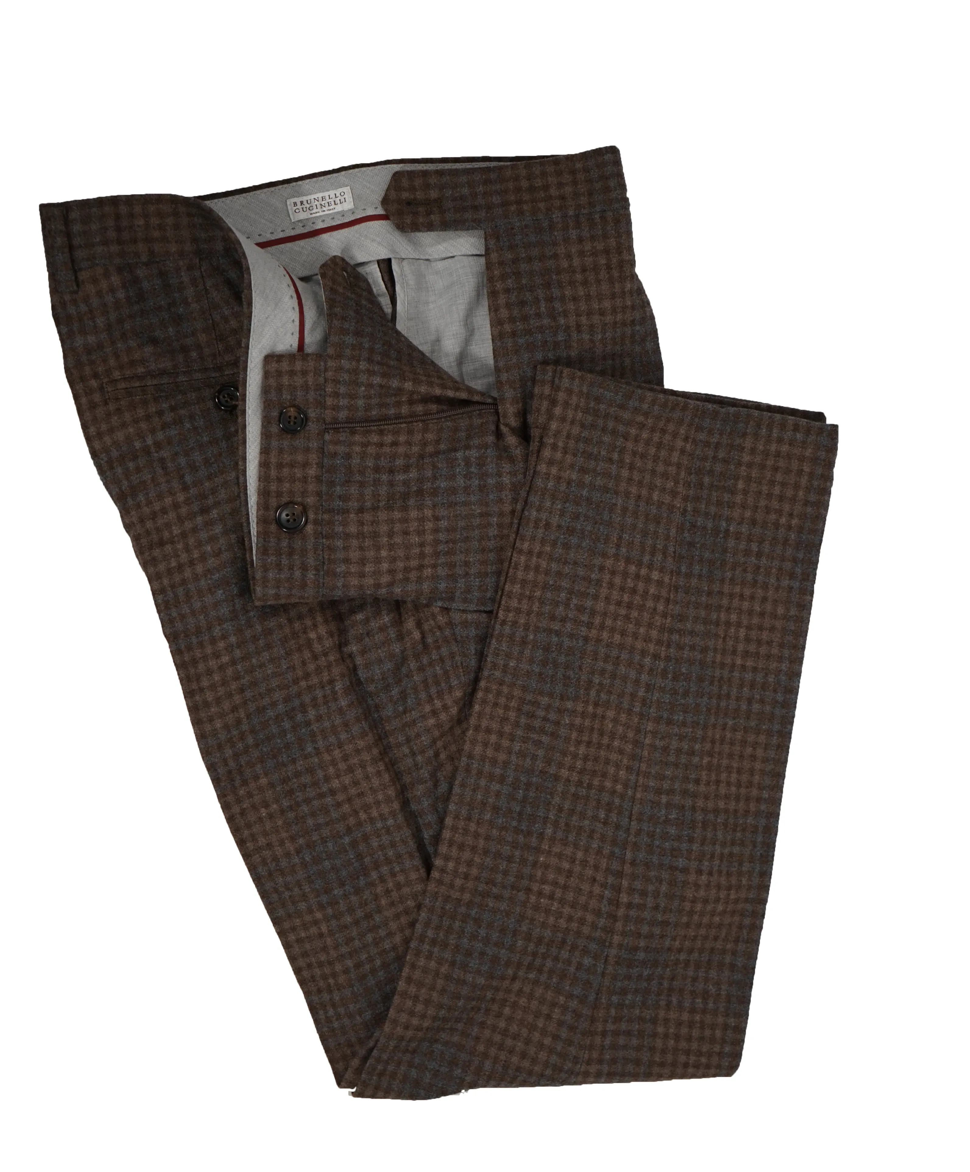 BRUNELLO CUCINELLI - Cashmere/Silk Heavy Multi Check - 40R