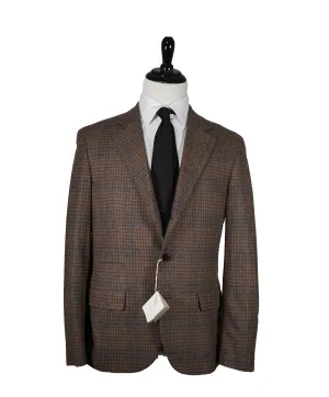 BRUNELLO CUCINELLI - Cashmere/Silk Heavy Multi Check - 40R