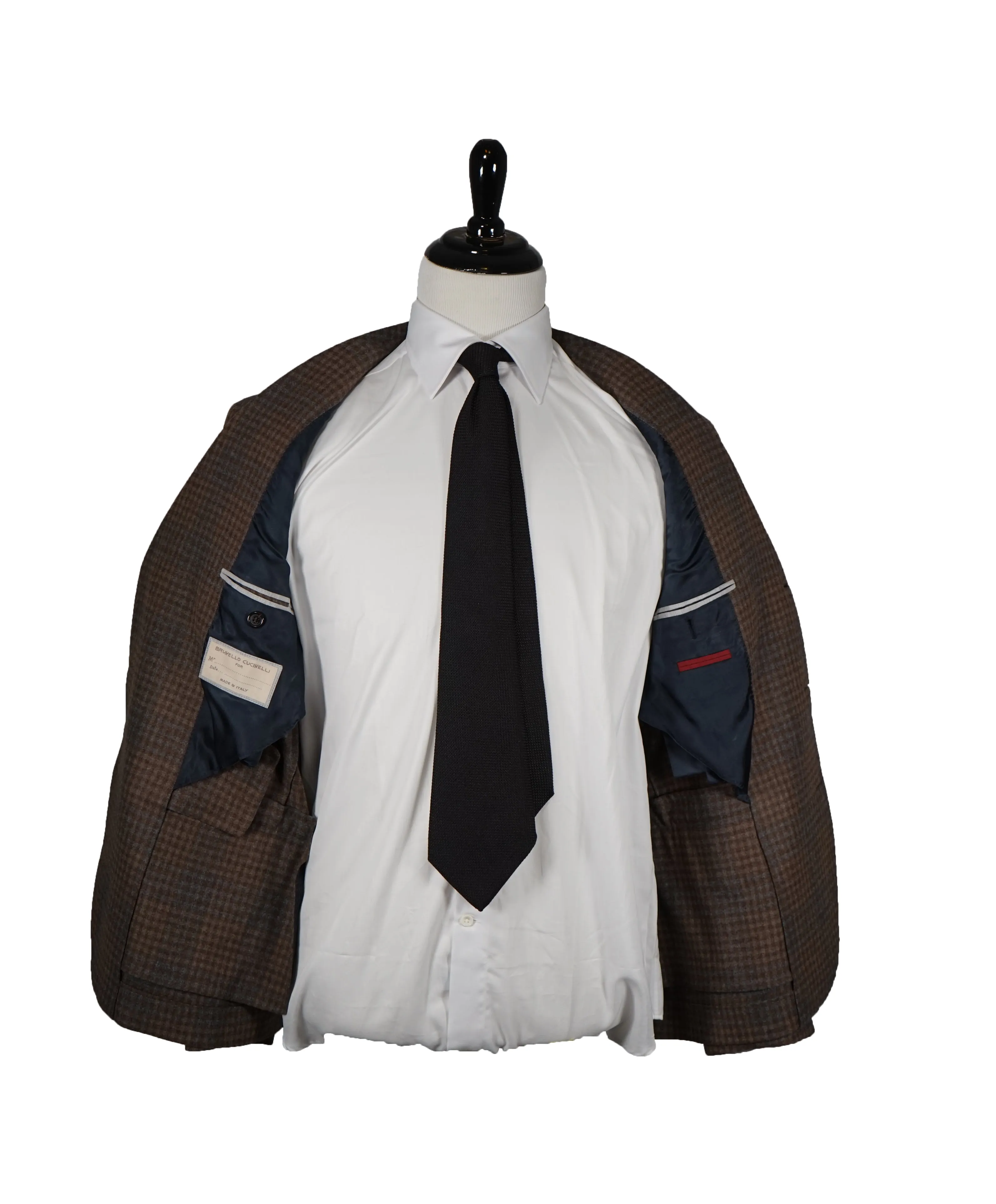 BRUNELLO CUCINELLI - Cashmere/Silk Heavy Multi Check - 40R